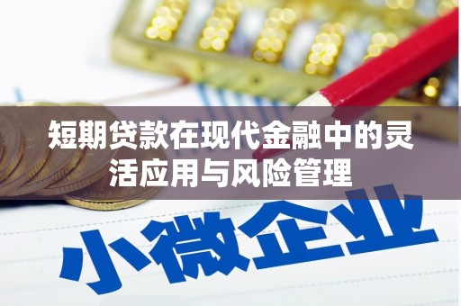 东坑短期贷款在现代金融中的灵活应用与风险管理