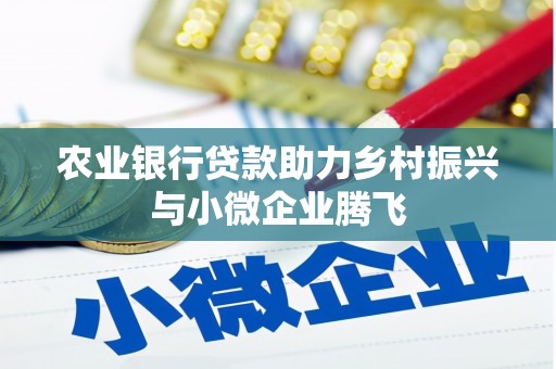 东坑农业银行贷款助力乡村振兴与小微企业腾飞