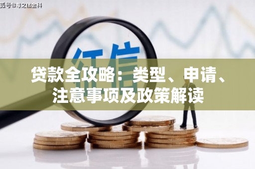 东坑贷款全攻略：类型、申请、注意事项及政策解读